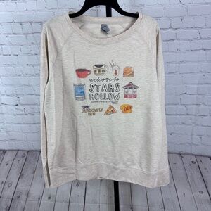 Gilmore Girls Printed Cream Sweatshirt Size Large
